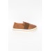 Peeps Tan Leather Loafer Sneaker